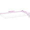 vidaXL Floating Shelf 80x40x4 cm Untreated Solid Wood Acacia