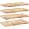 vidaXL Floating Shelves 4 pcs 100x40x4 cm Untreated Solid Wood Acacia