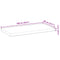 vidaXL Floating Shelves 4 pcs 100x40x4 cm Untreated Solid Wood Acacia