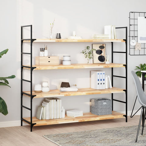 vidaXL Floating Shelves 3 pcs 120x40x4 cm Untreated Solid Wood Acacia