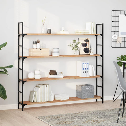 vidaXL Floating Shelf 140x20x2 cm Oil Finished Solid Wood Acacia