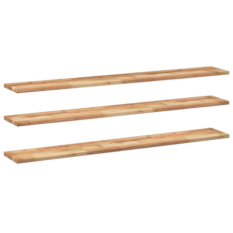 vidaXL Floating Shelves 3 pcs 140x20x2 cm Oil Finished Solid Wood Acacia