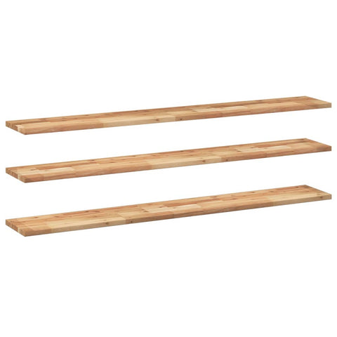 vidaXL Floating Shelves 3 pcs 160x20x2 cm Oil Finished Solid Wood Acacia