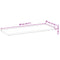 vidaXL Floating Shelf 80x30x2 cm Oil Finished Solid Wood Acacia