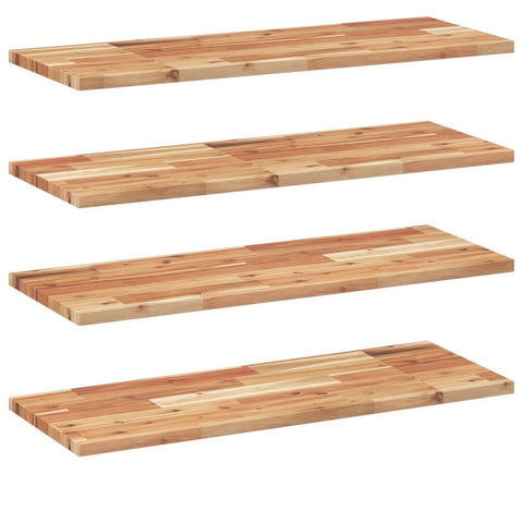 vidaXL Floating Shelves 4 pcs 100x30x2 cm Oil Finished Solid Wood Acacia