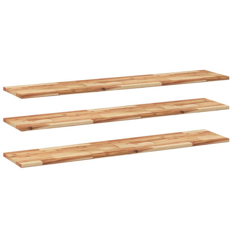 vidaXL Floating Shelves 3 pcs 140x30x2 cm Oil Finished Solid Wood Acacia