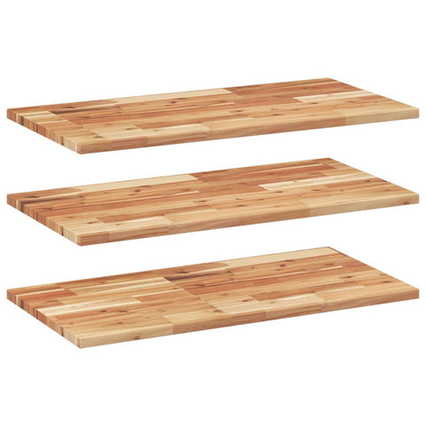 vidaXL Floating Shelves 3 pcs 100x40x2 cm Oil Finished Solid Wood Acacia