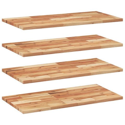 vidaXL Floating Shelves 4 pcs 100x40x2 cm Oil Finished Solid Wood Acacia
