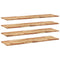 vidaXL Floating Shelves 4 pcs 120x40x2 cm Oil Finished Solid Wood Acacia