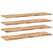 vidaXL Floating Shelves 4 pcs 140x40x2 cm Oil Finished Solid Wood Acacia