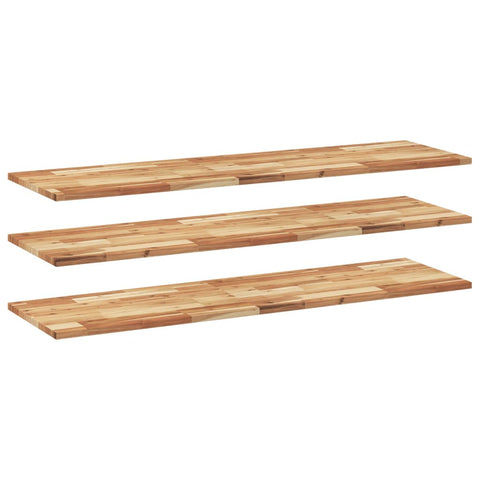 vidaXL Floating Shelves 3 pcs 160x40x2 cm Oil Finished Solid Wood Acacia