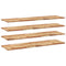 vidaXL Floating Shelves 4 pcs 160x40x2 cm Oil Finished Solid Wood Acacia