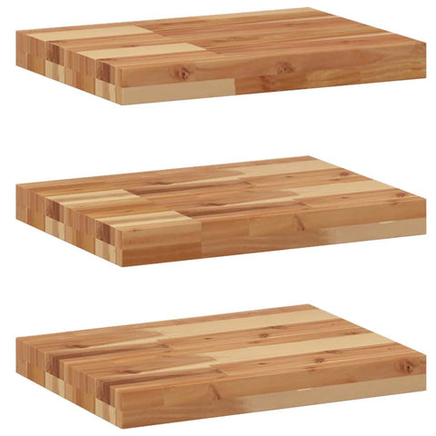 vidaXL Floating Shelves 3 pcs 40x30x4 cm Oil Finished Solid Wood Acacia