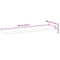 vidaXL Floating Shelf 120x30x4 cm Oil Finished Solid Wood Acacia