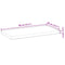 vidaXL Floating Shelf 80x40x4 cm Oil Finished Solid Wood Acacia