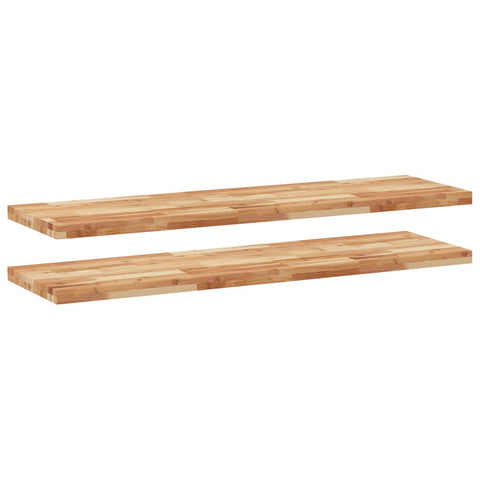 vidaXL Floating Shelves 2 pcs 160x40x4 cm Oil Finished Solid Wood Acacia