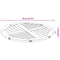 vidaXL Table Top Ø70x2 cm Round Solid Wood Acacia