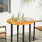 vidaXL Table Top Ø80x2.2 cm Round Solid Wood Acacia