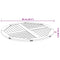 vidaXL Table Top Ø90x2.2 cm Round Solid Wood Acacia