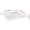 vidaXL Table Top 80x80x2.2 cm Square Solid Wood Acacia