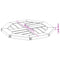 vidaXL Table Top 40x40x2 cm Octagonal Solid Wood Acacia