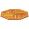 vidaXL Table Top 50x50x2 cm Octagonal Solid Wood Acacia