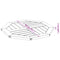 vidaXL Table Top 50x50x2 cm Octagonal Solid Wood Acacia