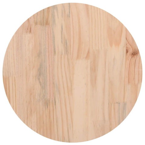 vidaXL Table Top Round Wax Brown Ø30x2.5 cm Solid Wood Pine