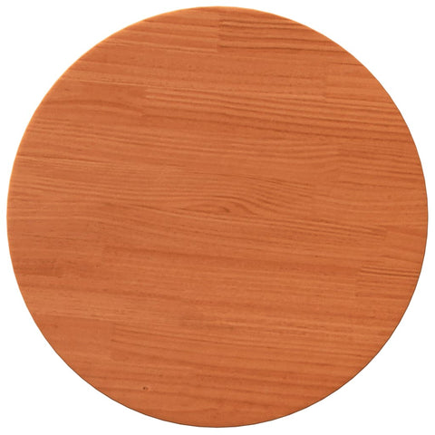 vidaXL Table Top Round Wax Brown Ø40x2.5 cm Solid Wood Pine