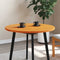 vidaXL Table Top Round Wax Brown Ø80x2.5 cm Solid Wood Pine