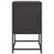 vidaXL Bedside Cabinets 2 pcs Black 36x39x60.5 cm Steel