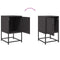 vidaXL Bedside Cabinets 2 pcs Black 36x39x60.5 cm Steel