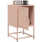 vidaXL Bedside Cabinets 2 pcs Pink 36x39x60.5 cm Steel