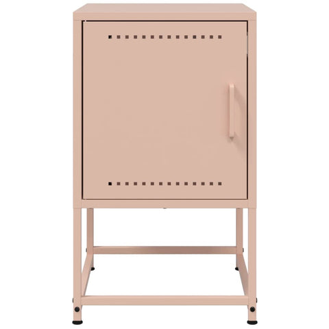 vidaXL Bedside Cabinets 2 pcs Pink 36x39x60.5 cm Steel