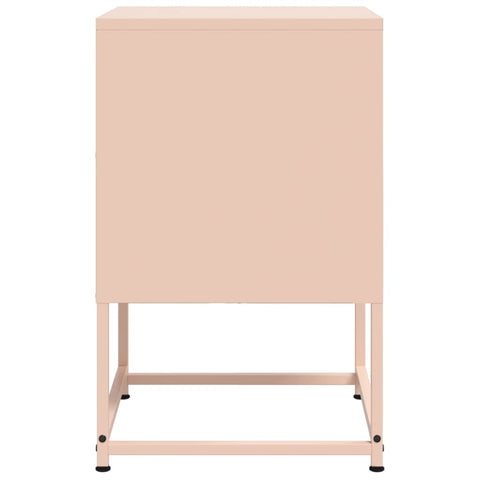 vidaXL Bedside Cabinets 2 pcs Pink 36x39x60.5 cm Steel
