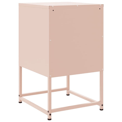 vidaXL Bedside Cabinets 2 pcs Pink 36x39x60.5 cm Steel