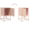 vidaXL Bedside Cabinets 2 pcs Pink 36x39x60.5 cm Steel