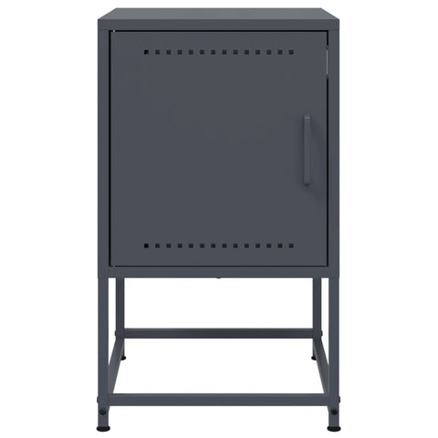 vidaXL Bedside Cabinets 2 pcs Anthracite 36x39x60.5 cm Steel