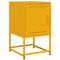 vidaXL Bedside Cabinet Mustard Yellow 36x39x60.5 cm Steel