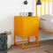 vidaXL Bedside Cabinet Mustard Yellow 36x39x60.5 cm Steel