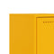 vidaXL Bedside Cabinet Mustard Yellow 36x39x60.5 cm Steel
