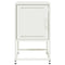 vidaXL Bedside Cabinet White 36x39x60.5 cm Steel