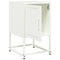 vidaXL Bedside Cabinets 2 pcs White 36x39x60.5 cm Steel