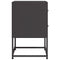 vidaXL Bedside Cabinets 2 pcs Black 36x39x60.5 cm Steel