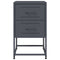 vidaXL Bedside Cabinet Anthracite 36x39x60.5 cm Steel