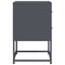 vidaXL Bedside Cabinet Anthracite 36x39x60.5 cm Steel