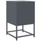 vidaXL Bedside Cabinet Anthracite 36x39x60.5 cm Steel
