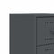 vidaXL Bedside Cabinet Anthracite 36x39x60.5 cm Steel