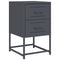 vidaXL Bedside Cabinets 2 pcs Anthracite 36x39x60.5 cm Steel