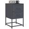 vidaXL Bedside Cabinets 2 pcs Anthracite 36x39x60.5 cm Steel